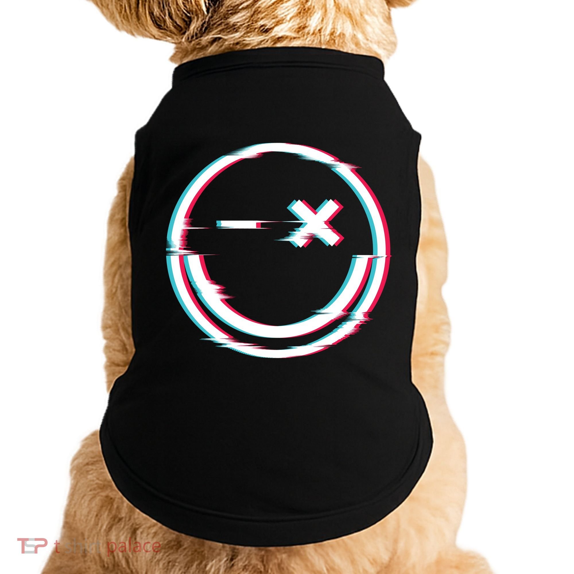 Smile Glitch Doggie Tank