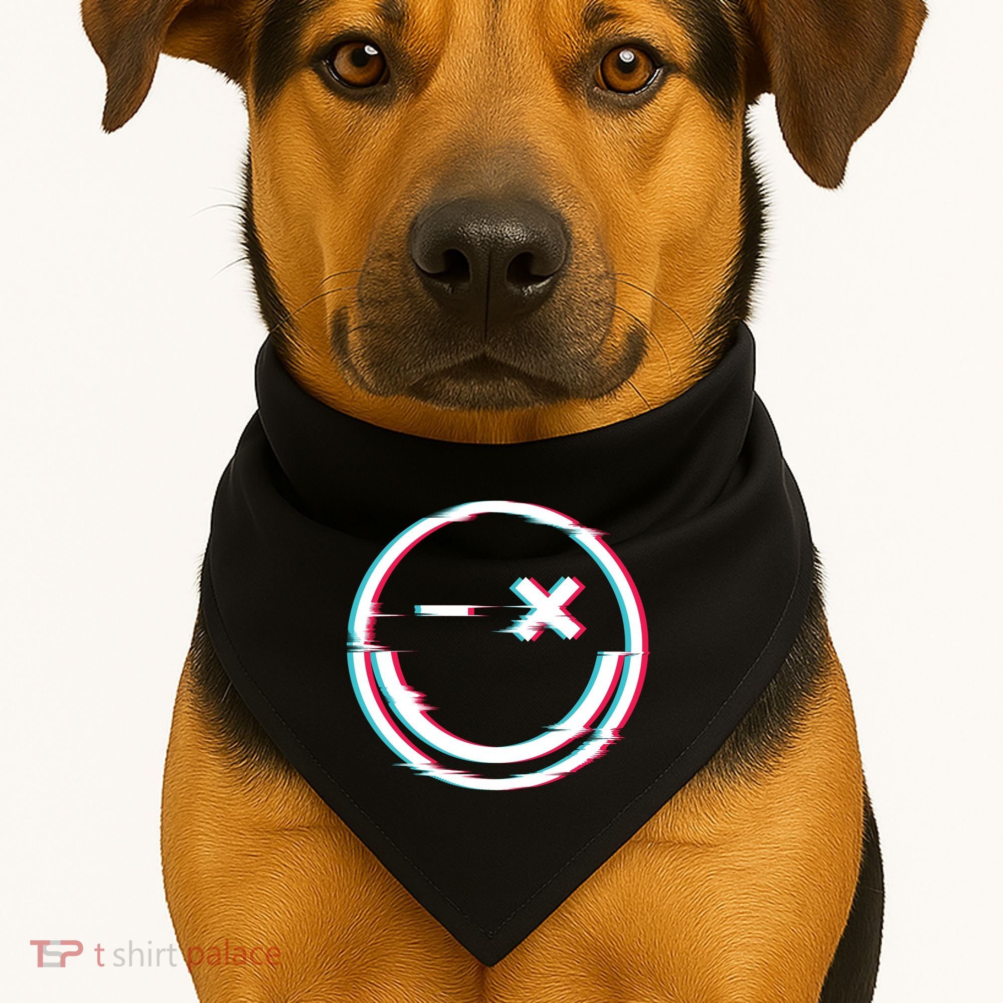Smile Glitch USA-Made Doggie Bandana