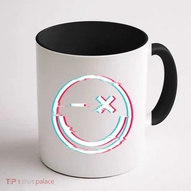 Smile Glitch Coffee Mug back