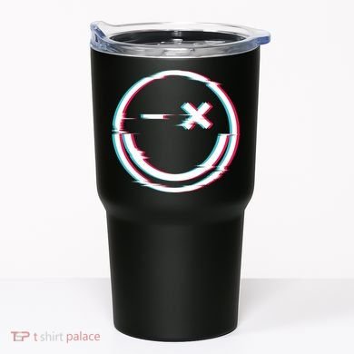 Smile Glitch Tumbler