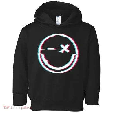 Smile Glitch Toddler Hoodie