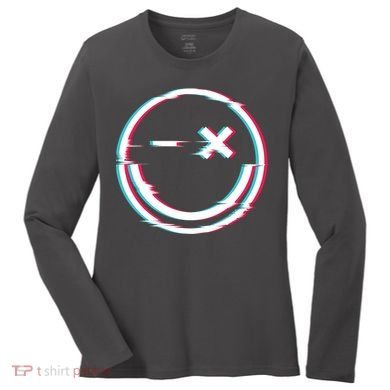 Smile Glitch Women's Long Sleeve Shirt