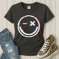 Smile Glitch Women's T-Shirt thumb 3