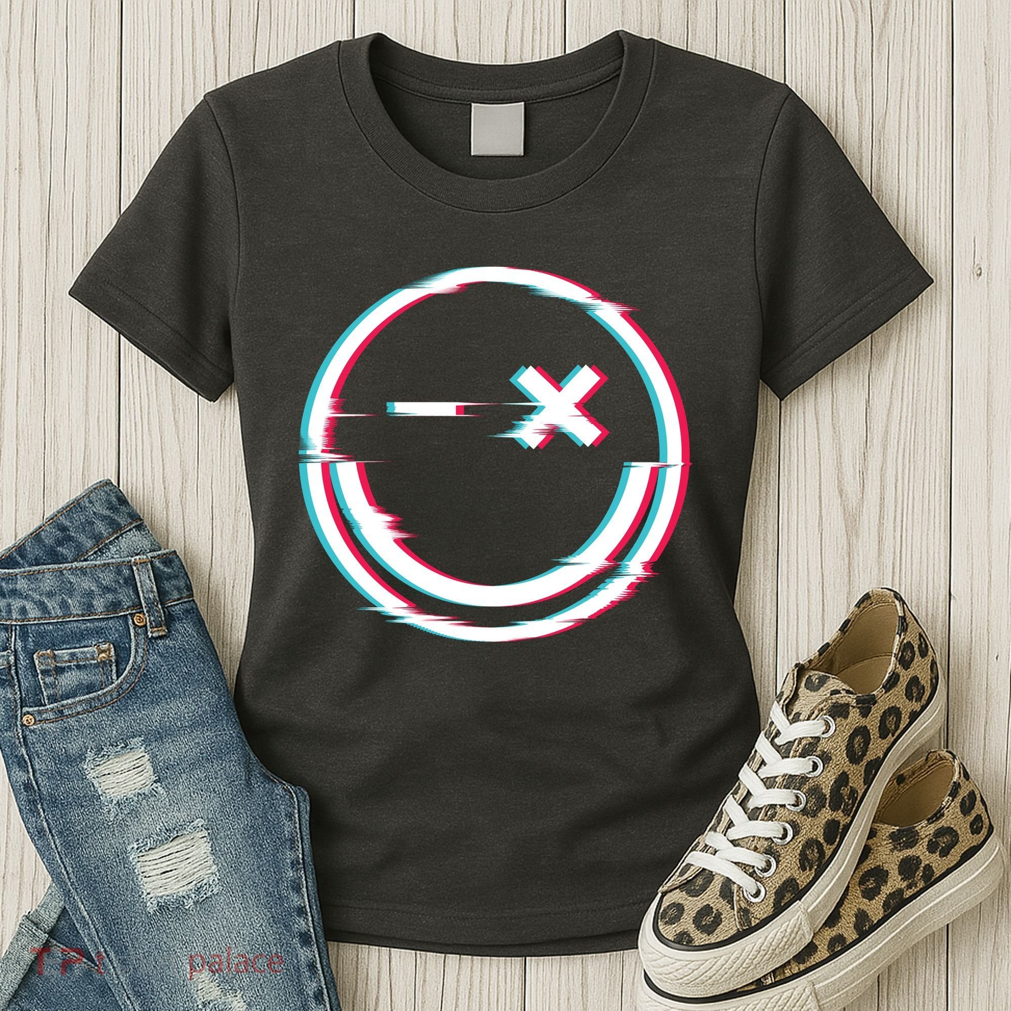Smile Glitch Women's T-Shirt