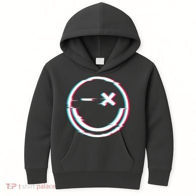 Smile Glitch Kids Hoodie