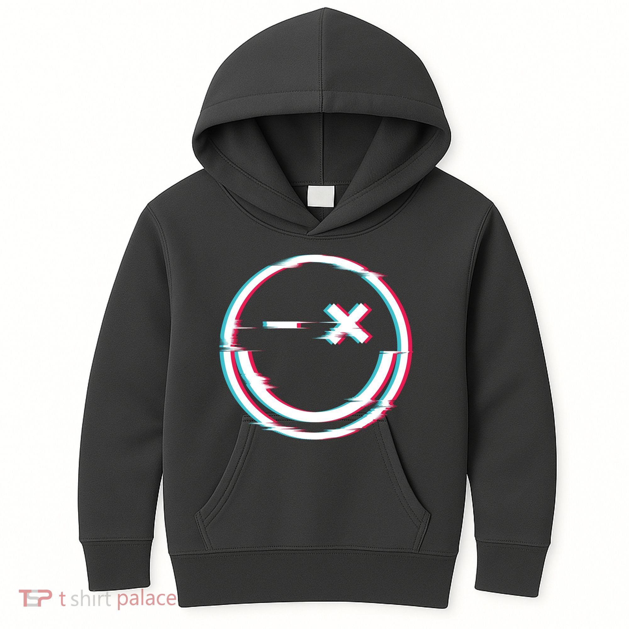 Smile Glitch Kids Hoodie