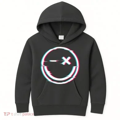 Smile Glitch Kids Hoodie