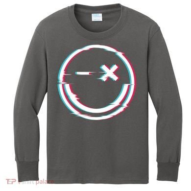 Smile Glitch Kids Long Sleeve Shirt