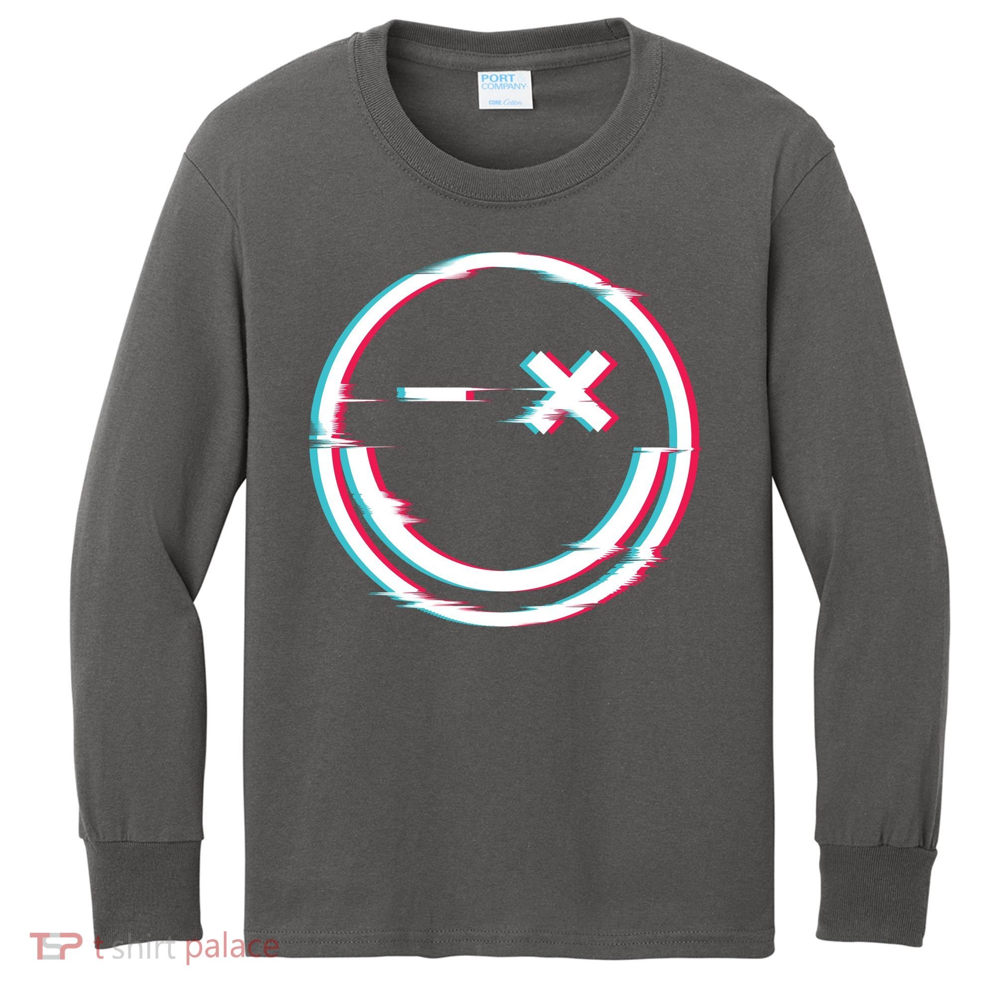 Smile Glitch Kids Long Sleeve Shirt