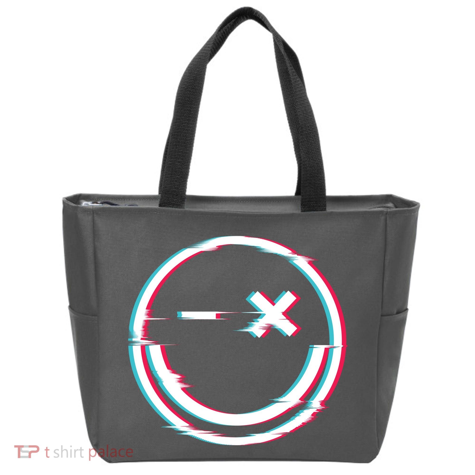 Smile Glitch Tote Bag