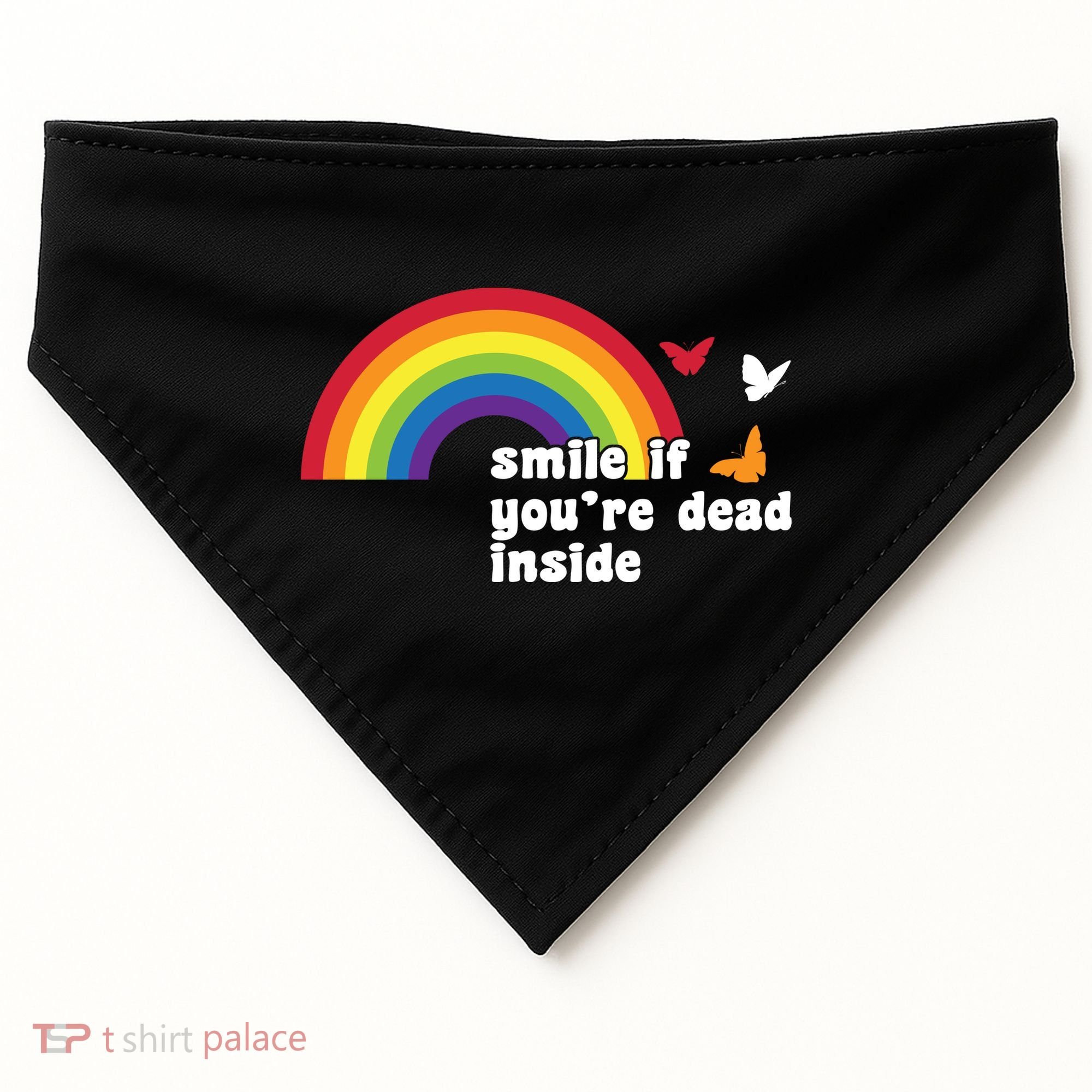 Smile If You're Dead Inside USA-Made Doggie Bandana