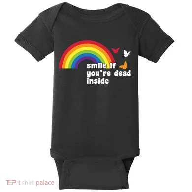 Smile If You're Dead Inside Baby Bodysuit