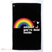 Smile If You're Dead Inside Golf Towel thumb 0