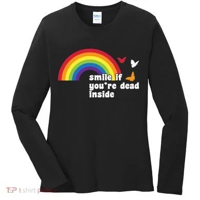 Smile If You're Dead Inside Women's Long Sleeve Shirt