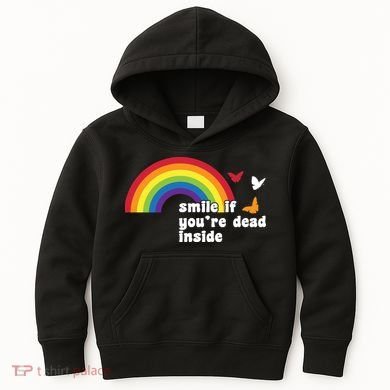 Smile If You're Dead Inside Kids Hoodie