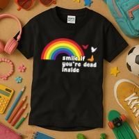 Smile If You're Dead Inside Kids T-Shirt thumb 3
