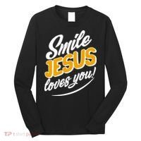 Smile Jesus Loves You!  Long Sleeve Shirt thumb 0