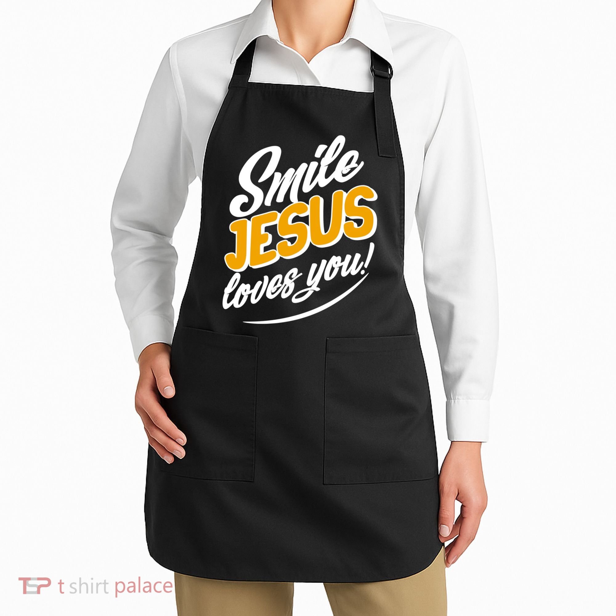 Smile Jesus Loves You!  Apron
