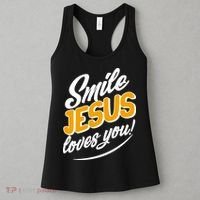 Smile Jesus Loves You!  Women's Tank Top thumb 3
