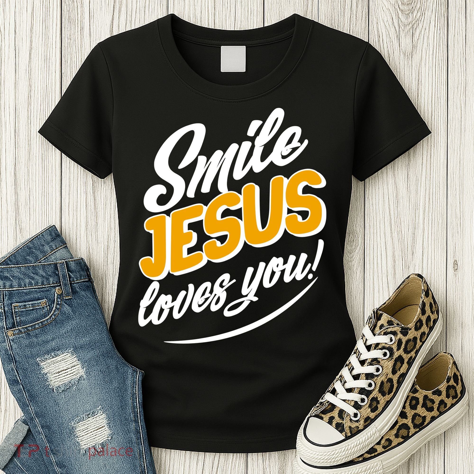 Smile Jesus Loves You!  Women's T-Shirt