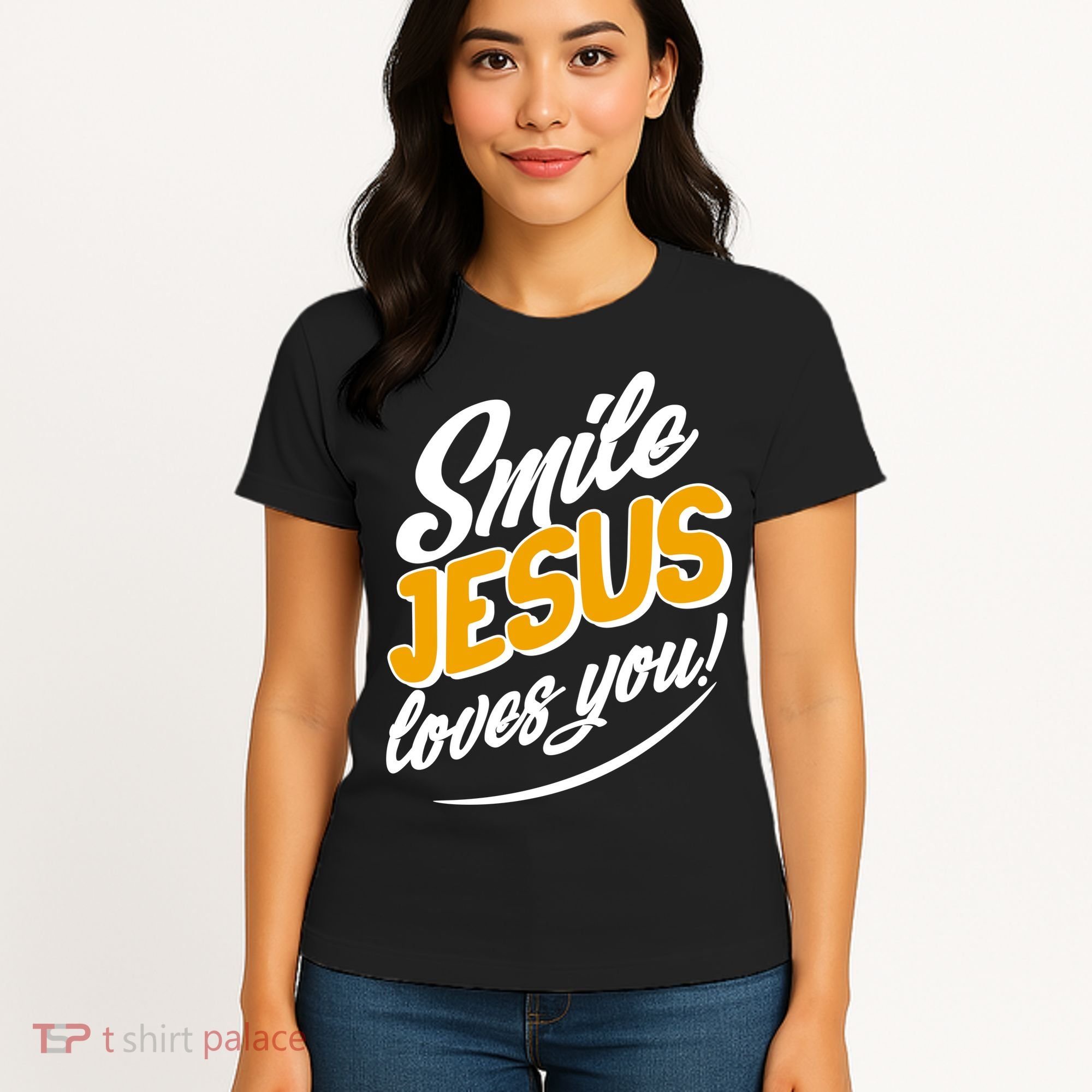 Smile Jesus Loves You!  Women's T-Shirt