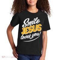 Smile Jesus Loves You!  Kids T-Shirt thumb 2