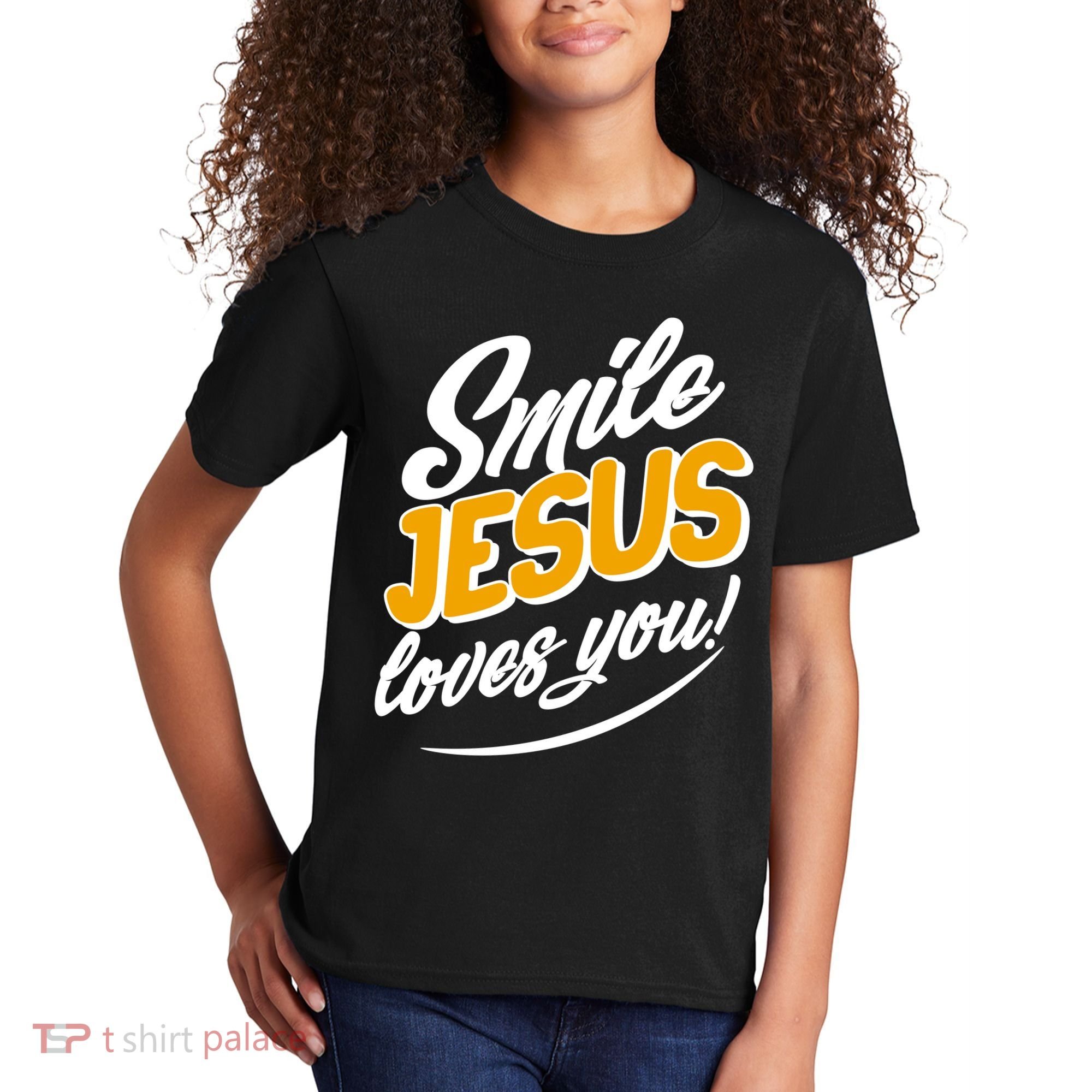 Smile Jesus Loves You!  Kids T-Shirt