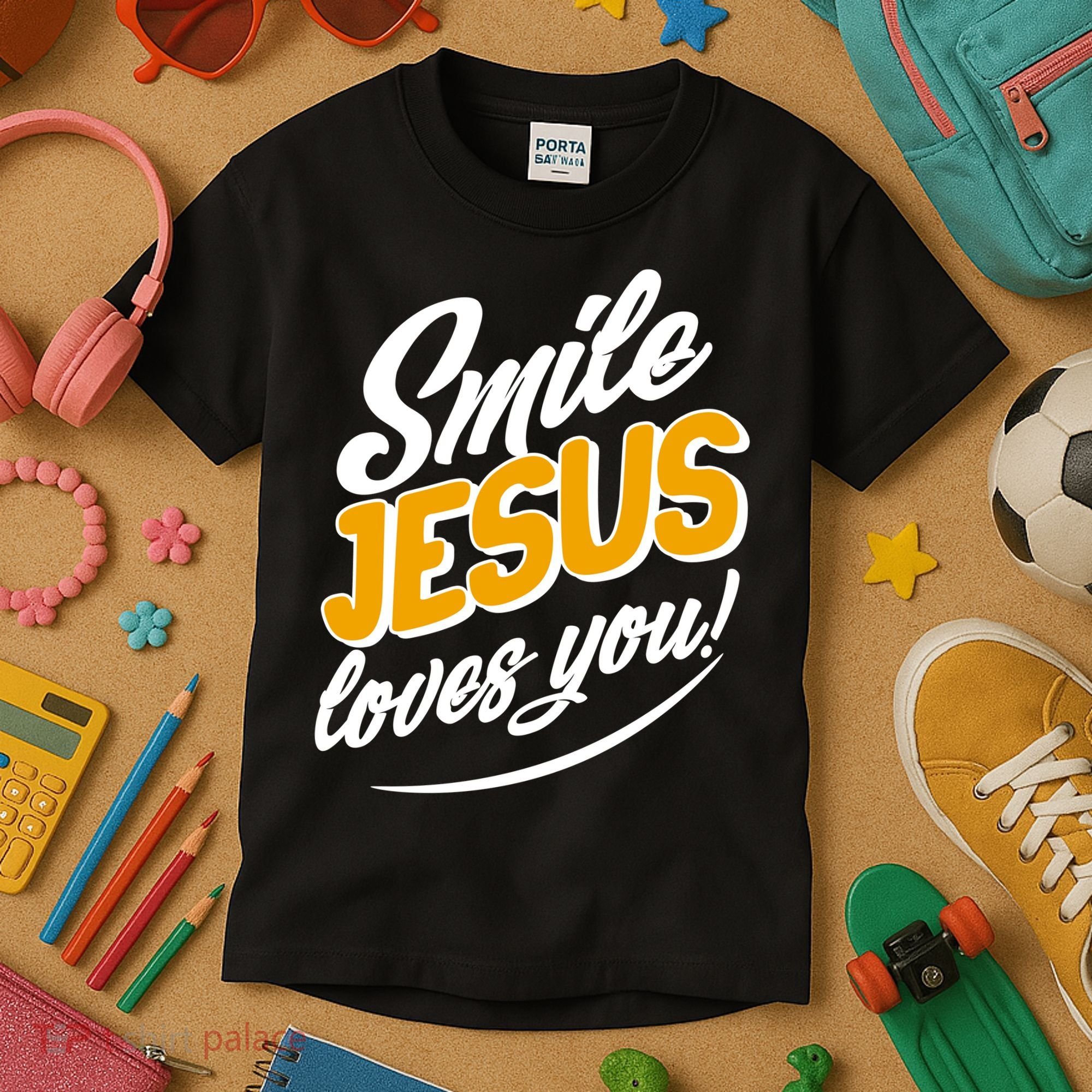 Smile Jesus Loves You!  Kids T-Shirt