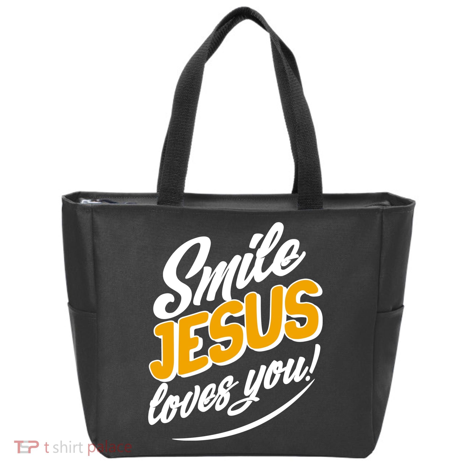 Smile Jesus Loves You!  Tote Bag