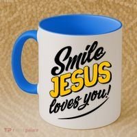 Smile Jesus Loves You!  Coffee Mug thumb 2