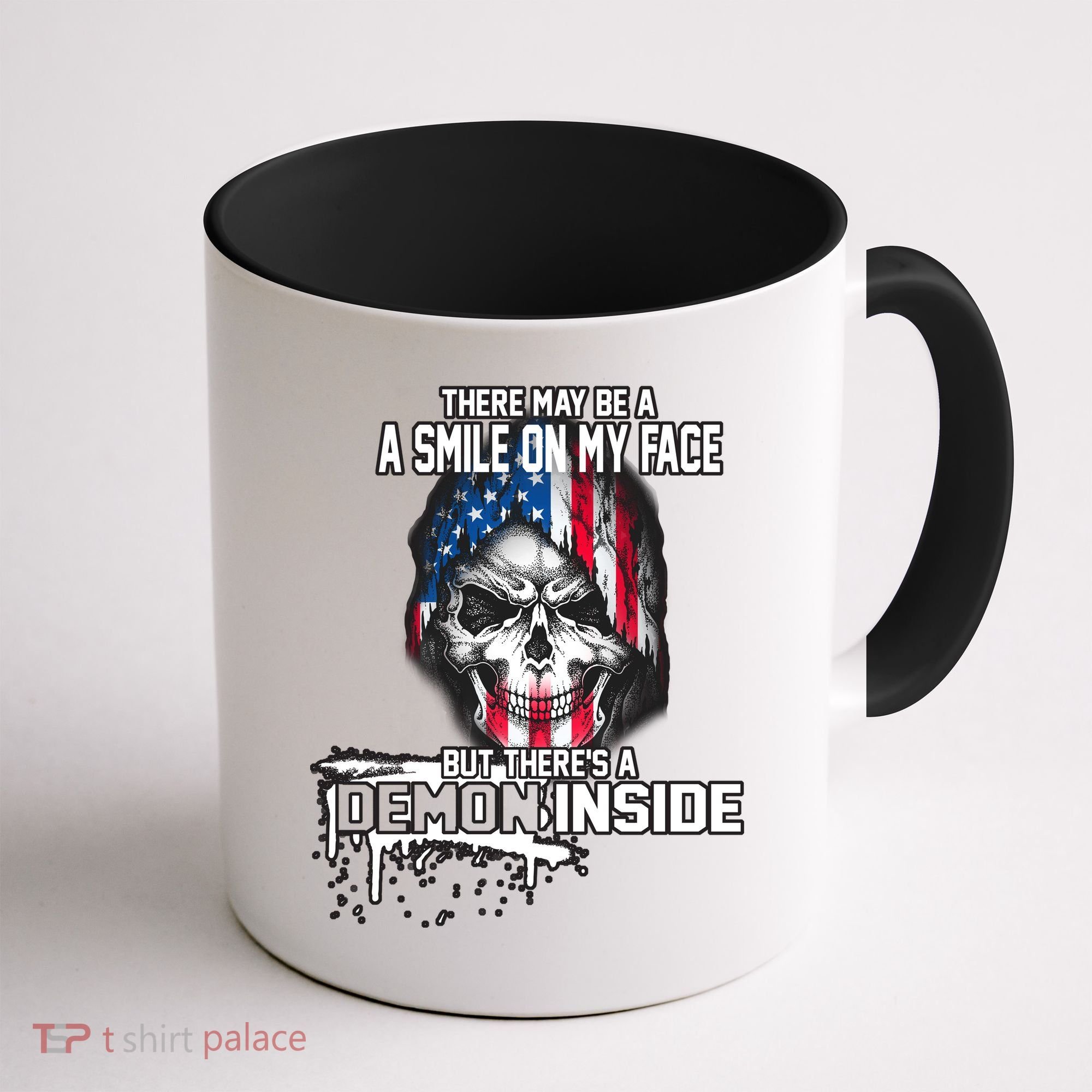 Smile On My Face Demon Inside Coffee Mug