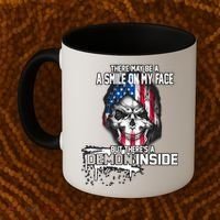 Smile On My Face Demon Inside Coffee Mug thumb 2