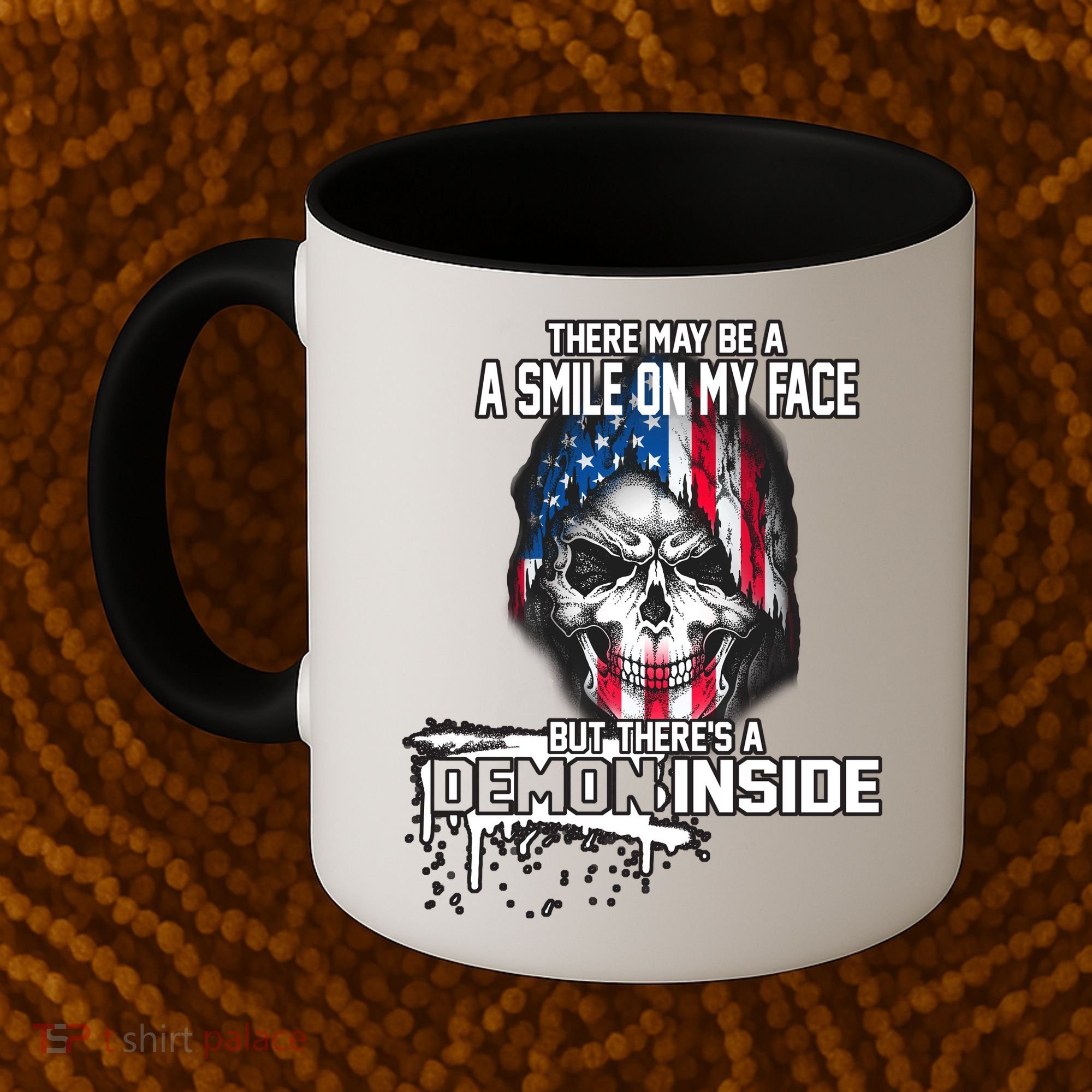 Smile On My Face Demon Inside Coffee Mug
