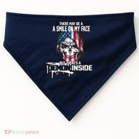 Smile On My Face Demon Inside USA-Made Doggie Bandana thumb 0