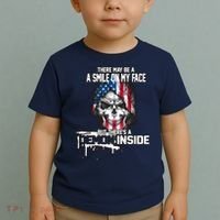 Smile On My Face Demon Inside Toddler T-Shirt thumb 2