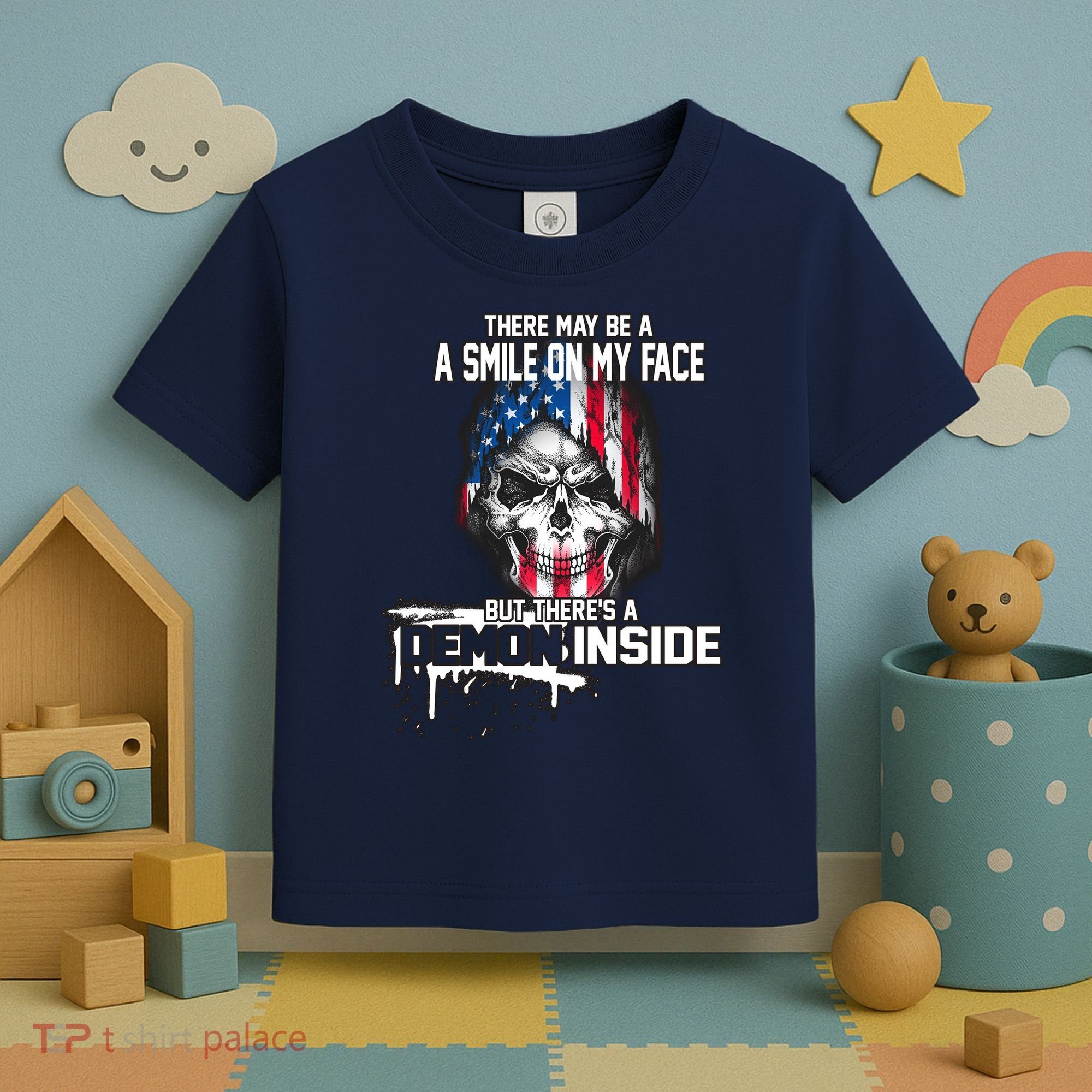 Smile On My Face Demon Inside Toddler T-Shirt