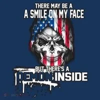 Smile On My Face Demon Inside Women's Long Sleeve Shirt thumb 2
