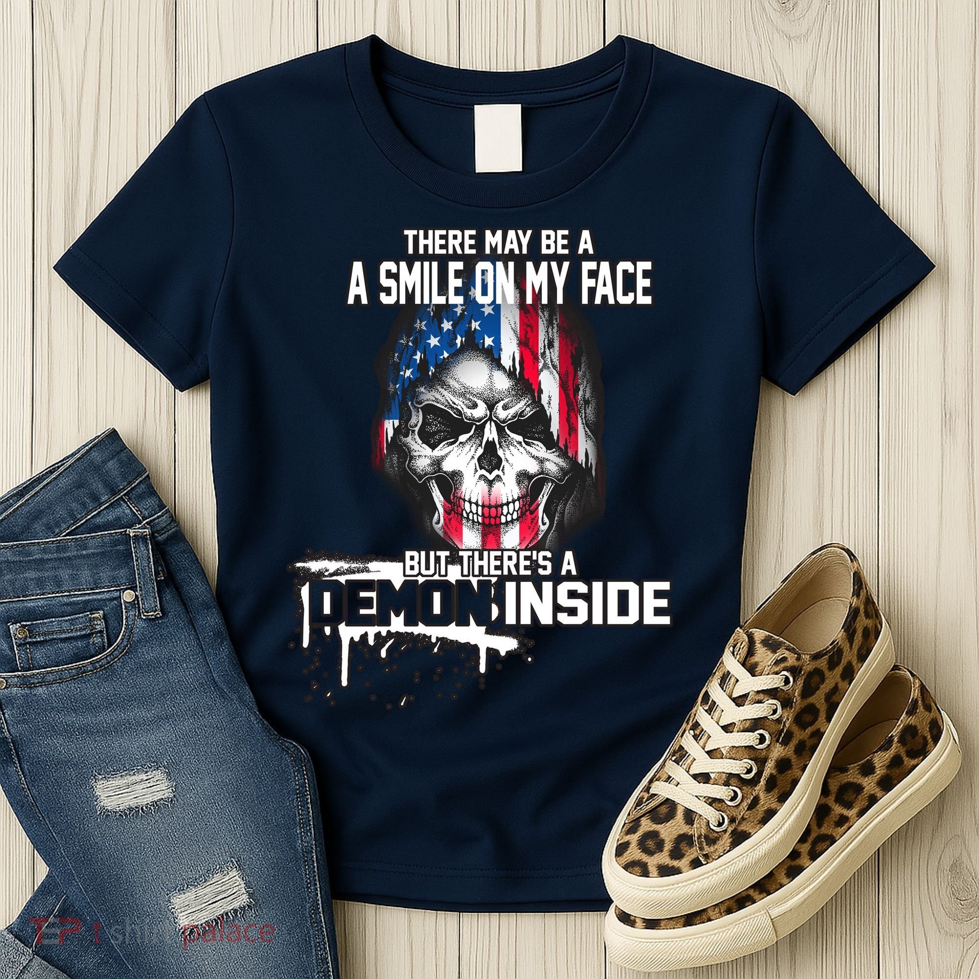 Smile On My Face Demon Inside Women's T-Shirt