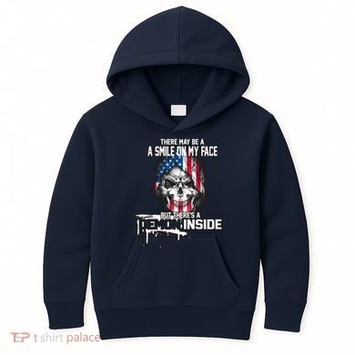 Smile On My Face Demon Inside Kids Hoodie