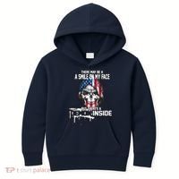 Smile On My Face Demon Inside Kids Hoodie thumb 0