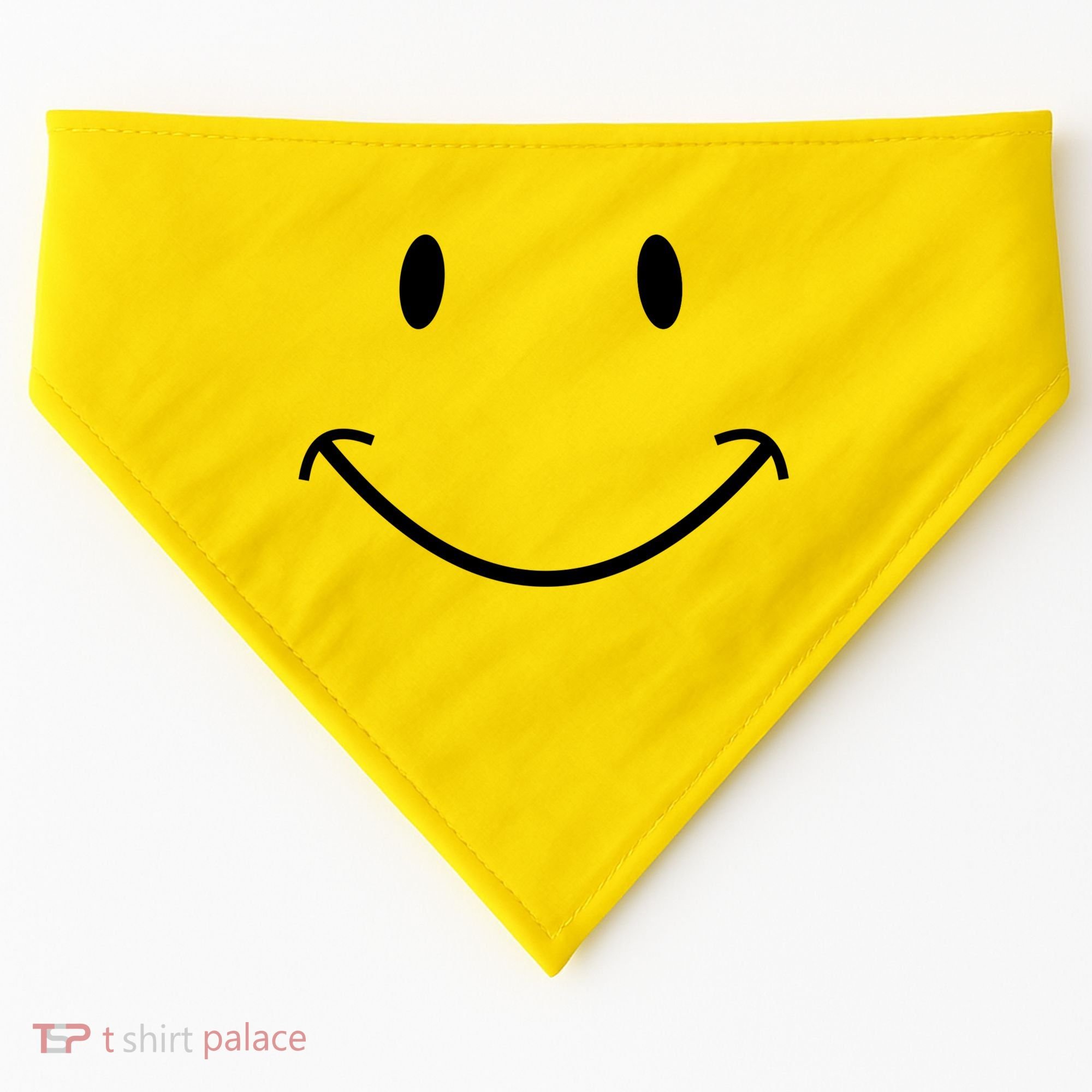 Smiley Face USA-Made Doggie Bandana