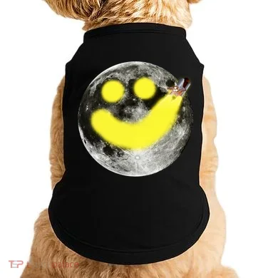 Smiley Face Happy Moon  Doggie Tank