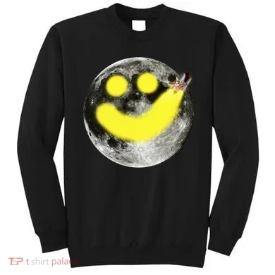 Smiley Face Happy Moon Sweatshirt