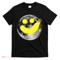 Smiley Face Happy Moon  T-Shirt thumb 0