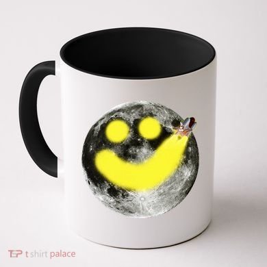 Smiley Face Happy Moon  Coffee Mug
