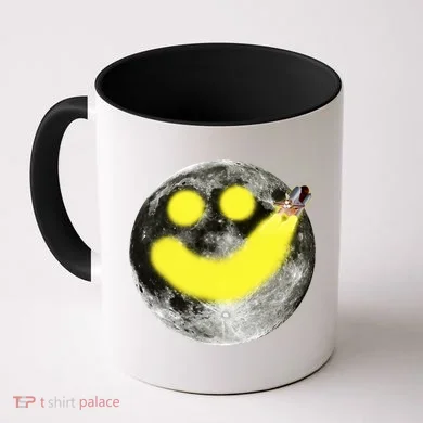 Smiley Face Happy Moon Coffee Mug