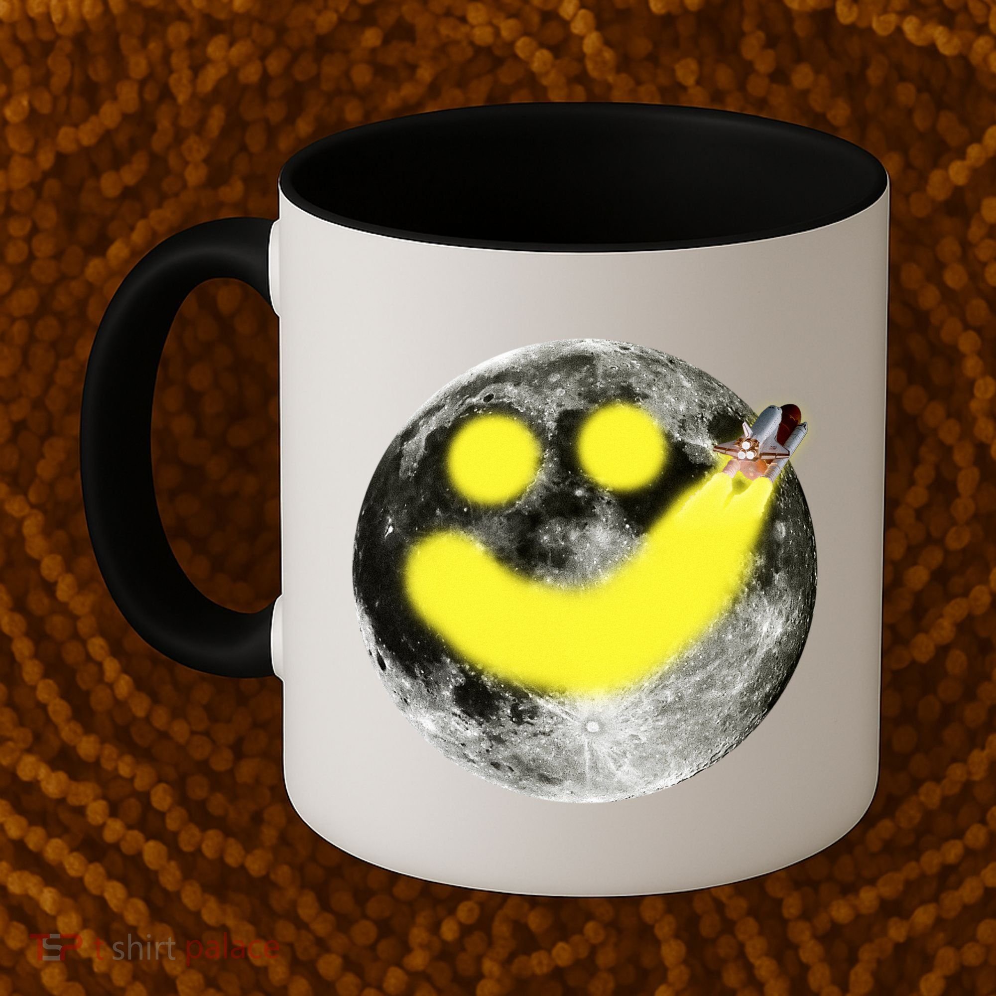 Smiley Face Happy Moon  Coffee Mug