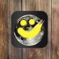 Smiley Face Happy Moon  Coaster thumb 0