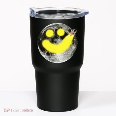 Smiley Face Happy Moon  Tumbler