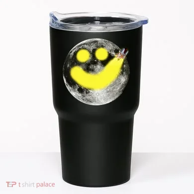 Smiley Face Happy Moon Tumbler